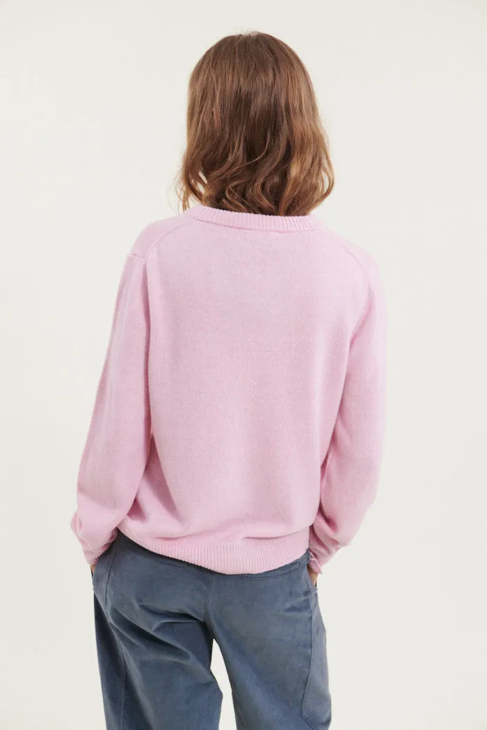 Cady O-Neck - Sweet lilac Colorfast Technology