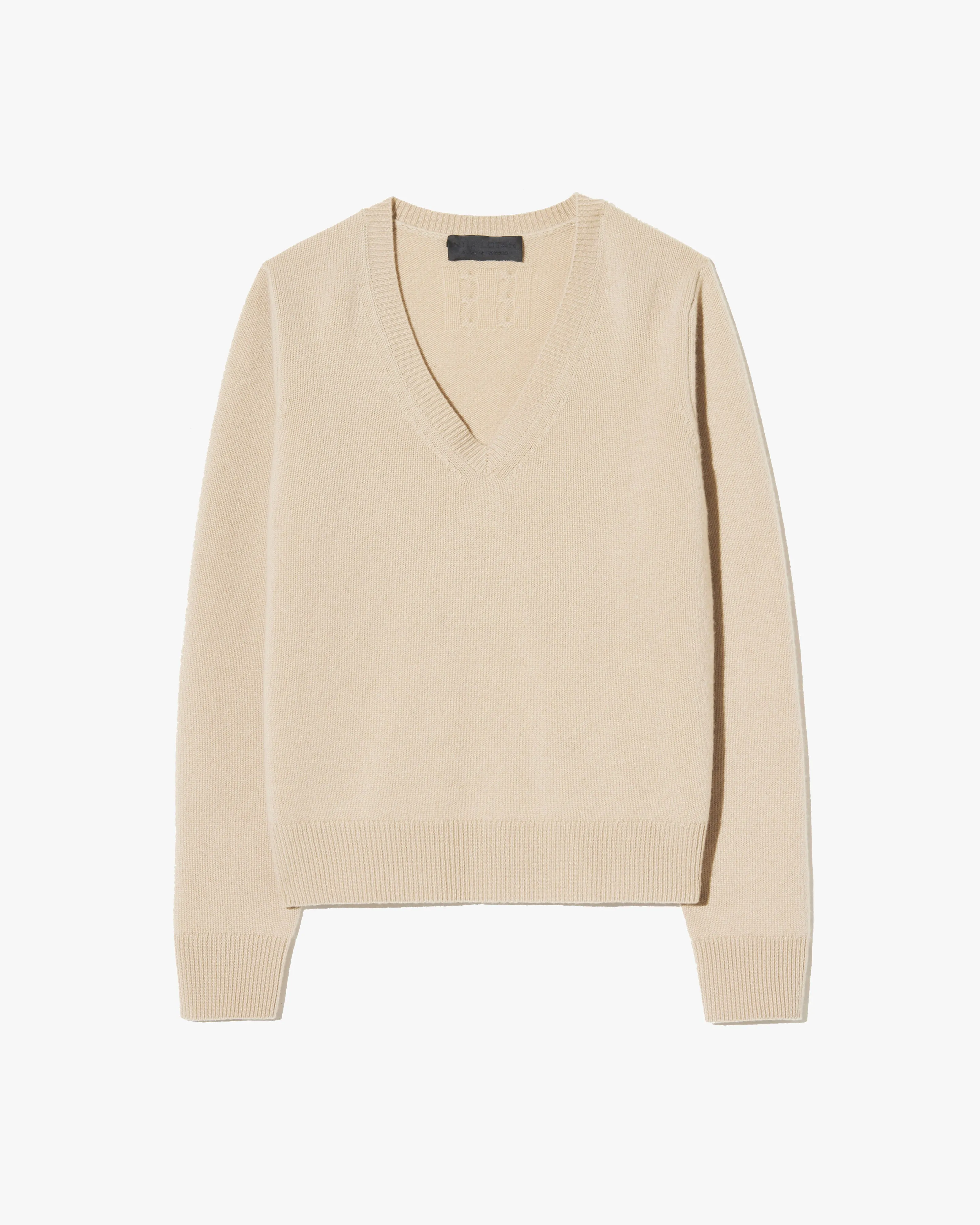 CAMELIA CASHMERE SWEATER NonRestrictive Cut Ribbed Knit