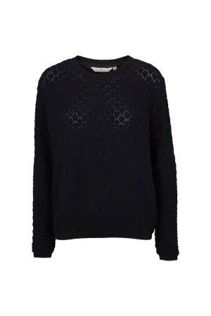 Camilla Sweater - Navy Airy Feel Neutral Style