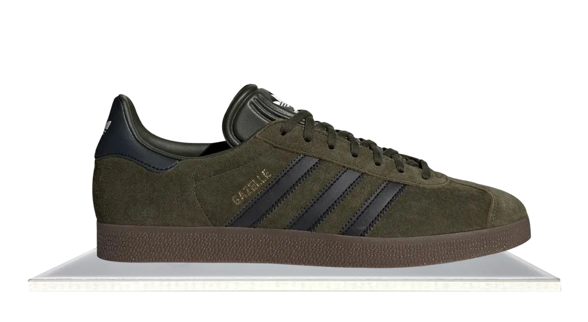 Adidas Gazelle Night Cargo Black Comfort Straps Feet Relief