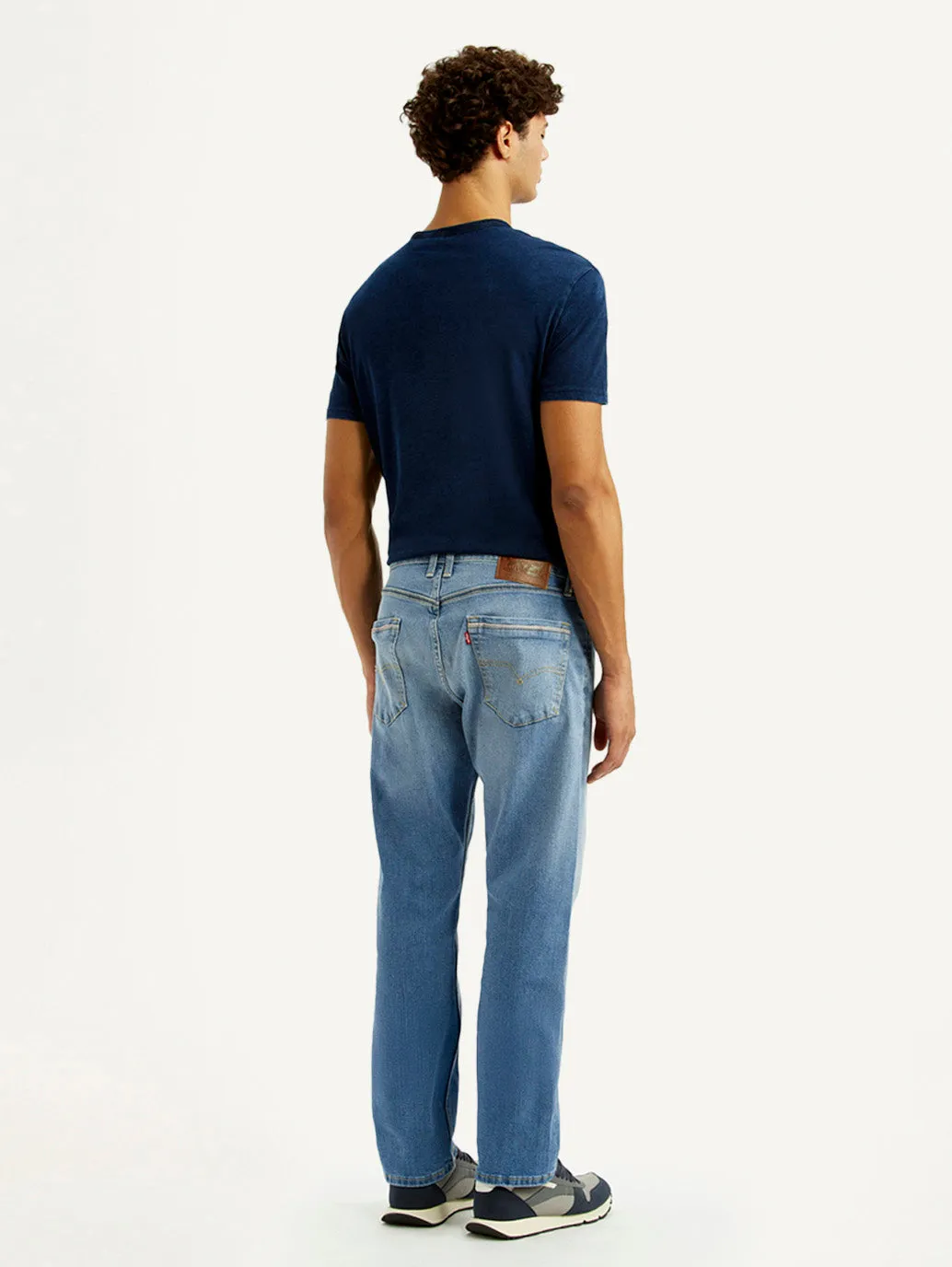 Men's 505 Light Blue Straight Fit Mid Rise Jeans Leisure Wear