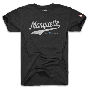 PURE MICHIGAN - MARQUETTE SCRIPT (UNISEX) Anti Pilling Finish Essential Layer