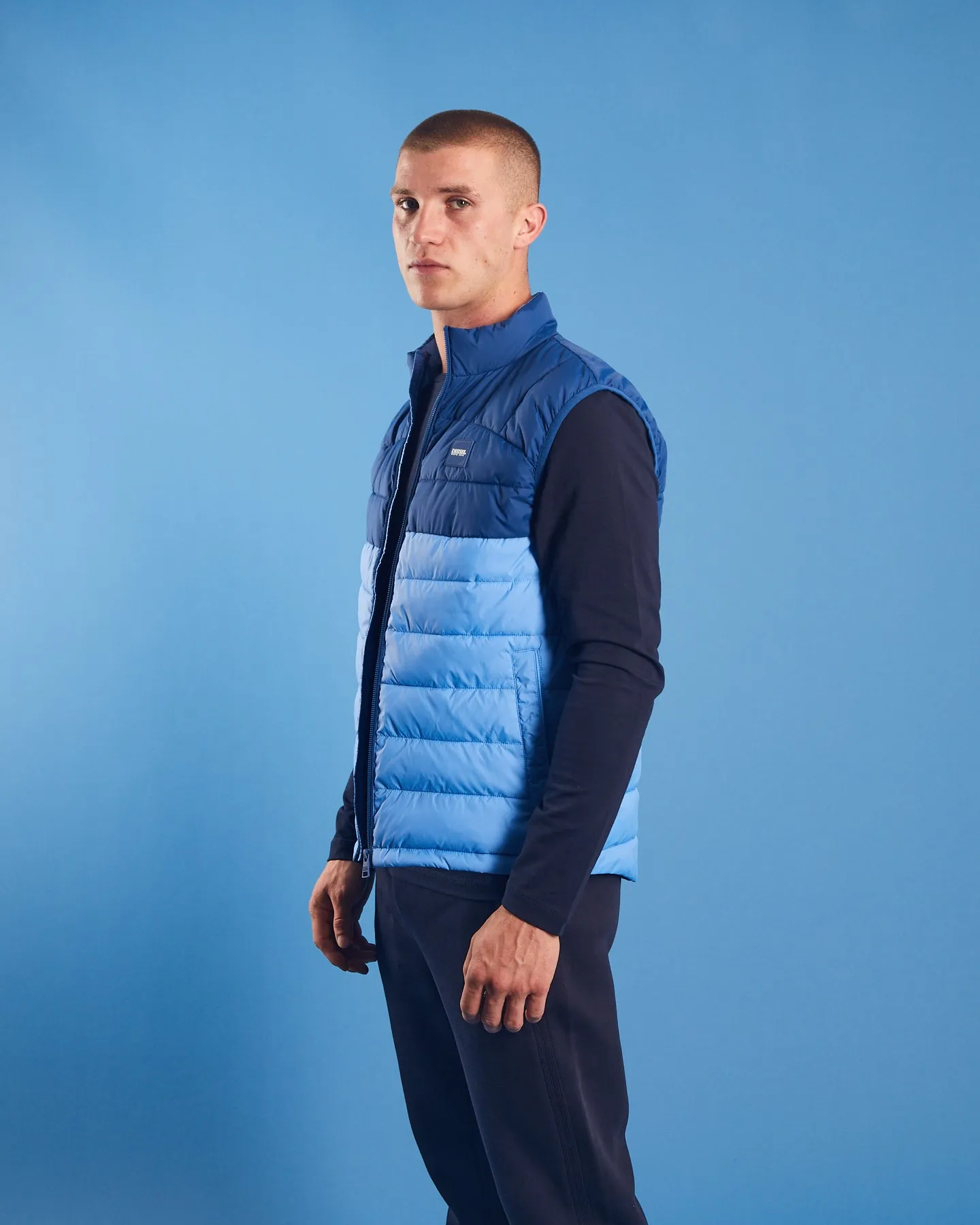 Thor Gilet Blue Spark Reinforced Shoulder Padding