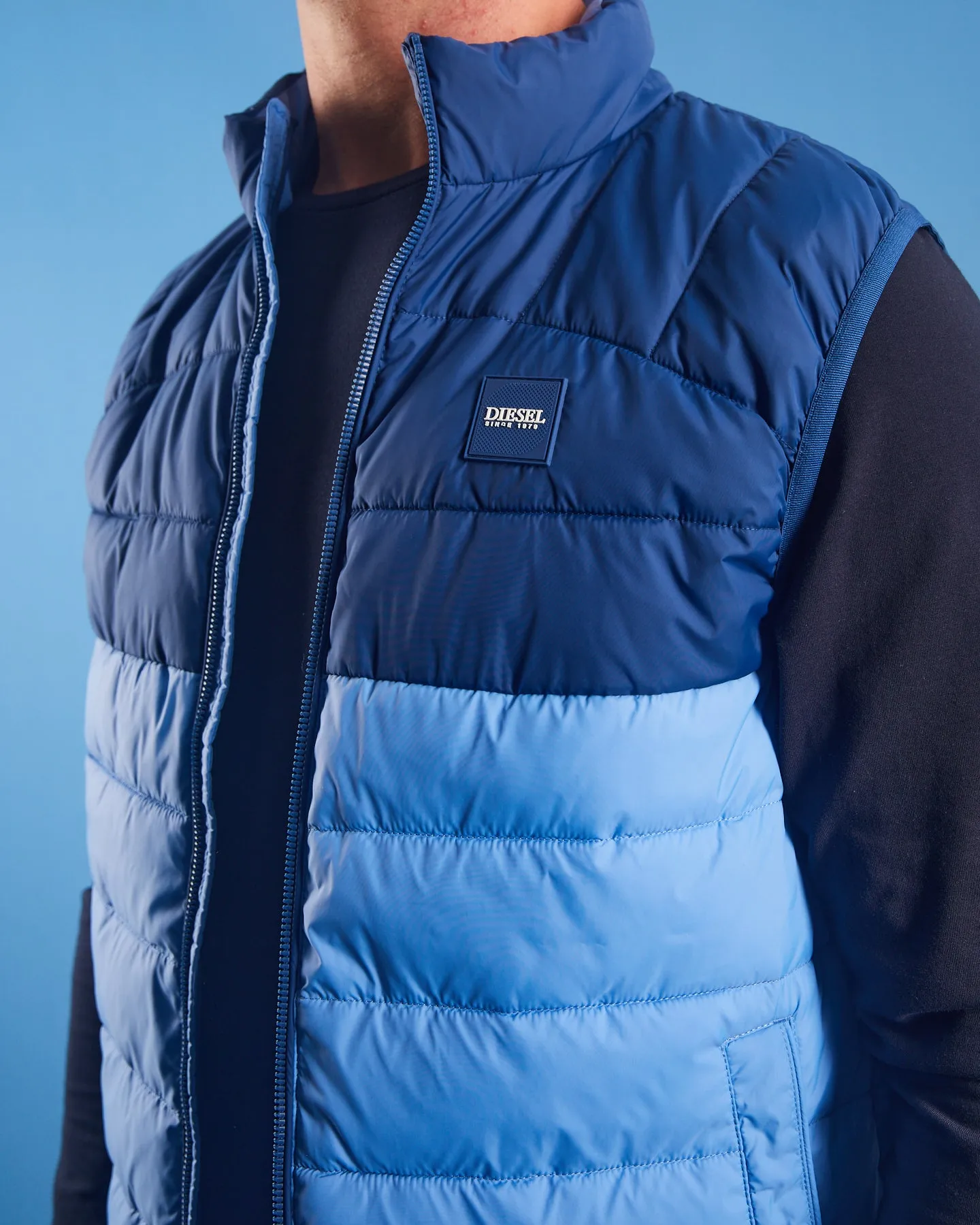 ZipperClosure Hooded styles Thor Gilet Blue Spark