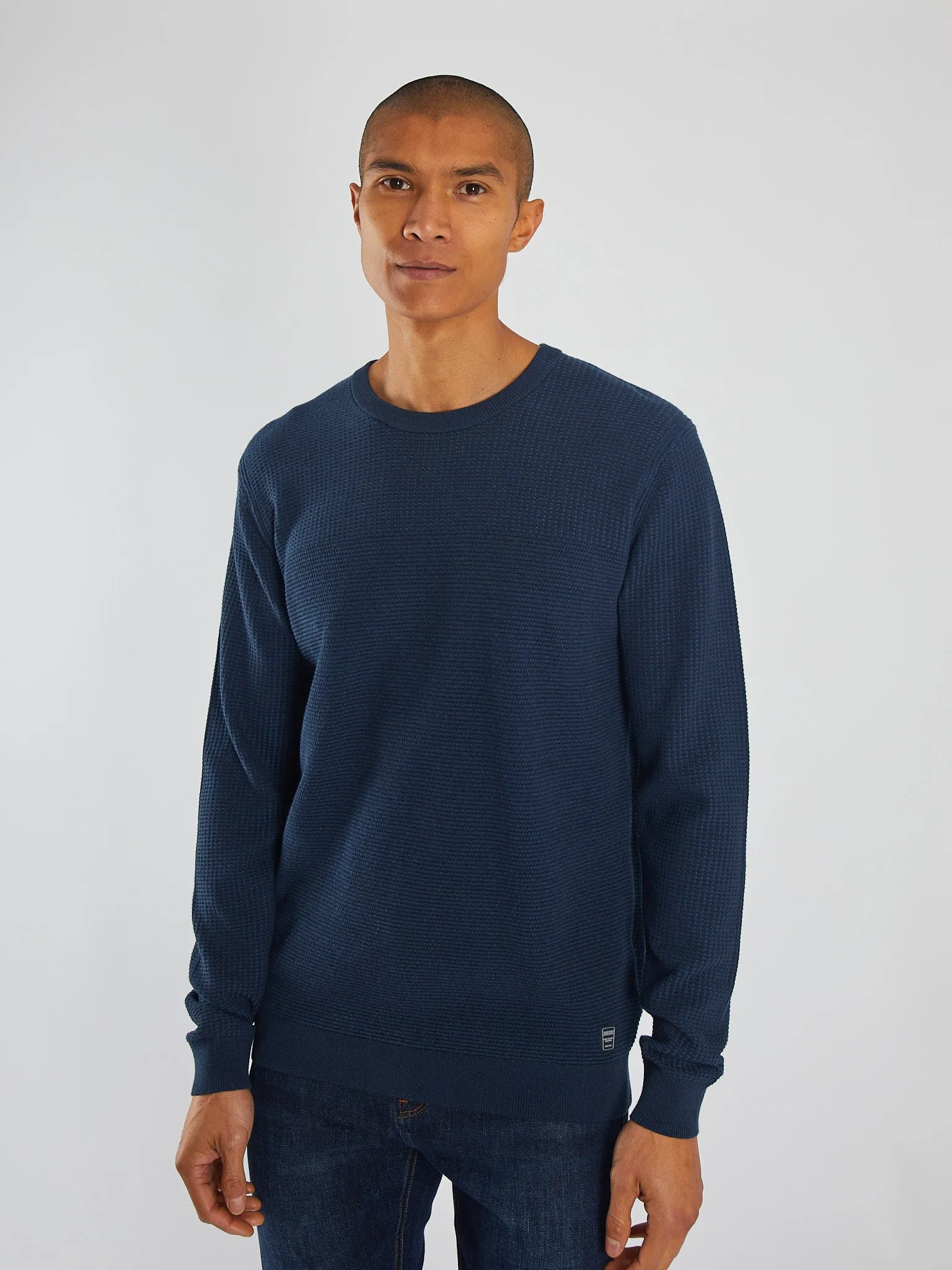 EcoFriendly Dyeing QuickDry Technology Samson Sweater Vintage Navy Marl