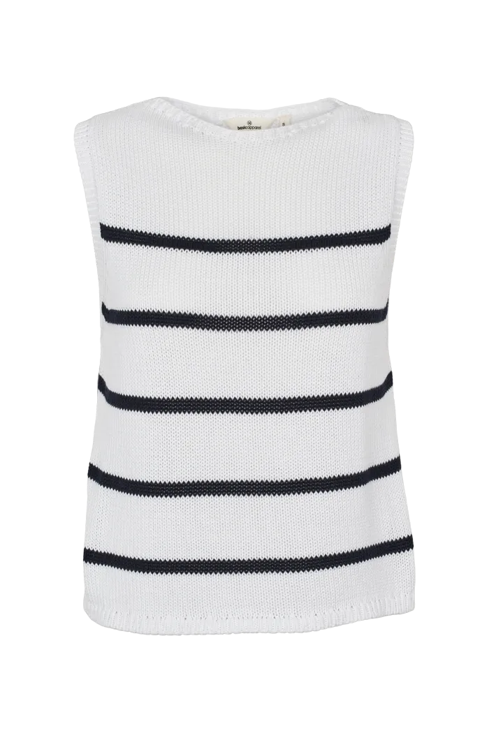 Lightwear Look Cia Vest - bright white / navy