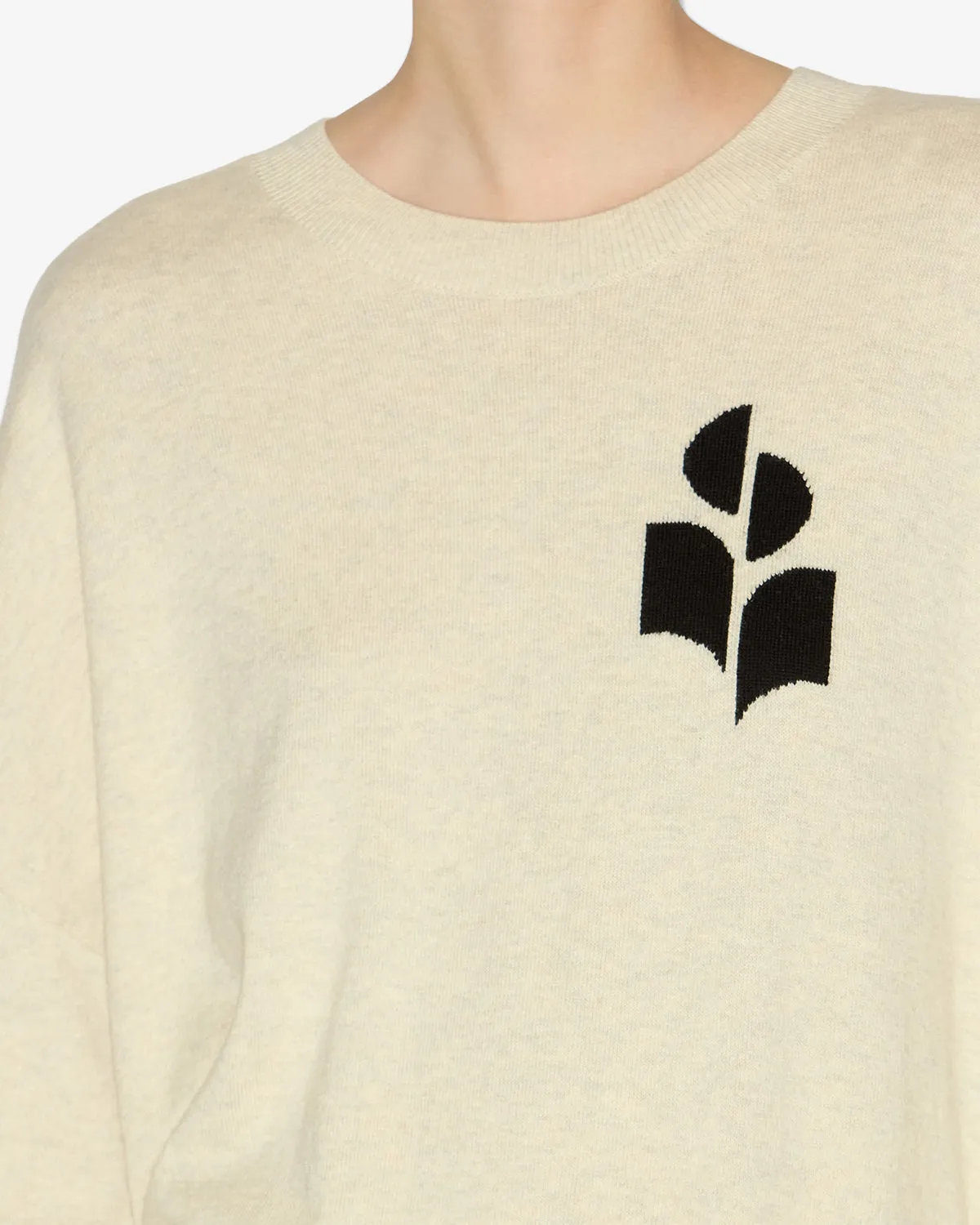 Sleek Texture Ribbed Hem Detail Marisans Sweater