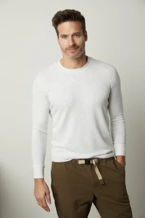 AUGUSTUS RIB KNIT CREW Textured Fabric