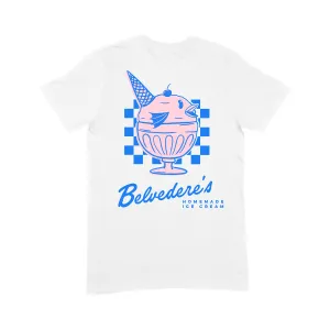 Quick Fit Design Belvedere's Ice Cream Shop Tee (Vanilla)