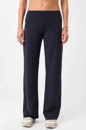 Wide Leg Pants - Night Sky Light Reflective Details Flat Lock Seams