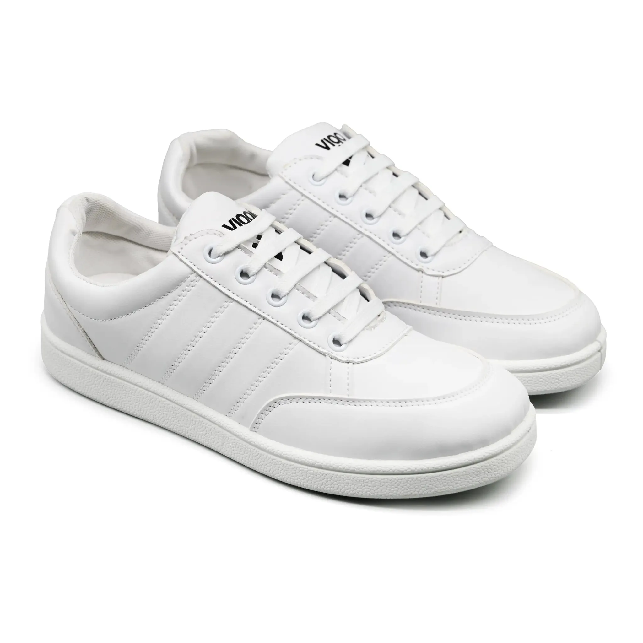 Vigo Kicks N - All White Block Step