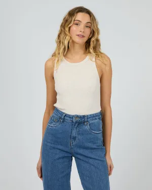 Ella Tank Oatmeal Tagless Neckline Breathable knit
