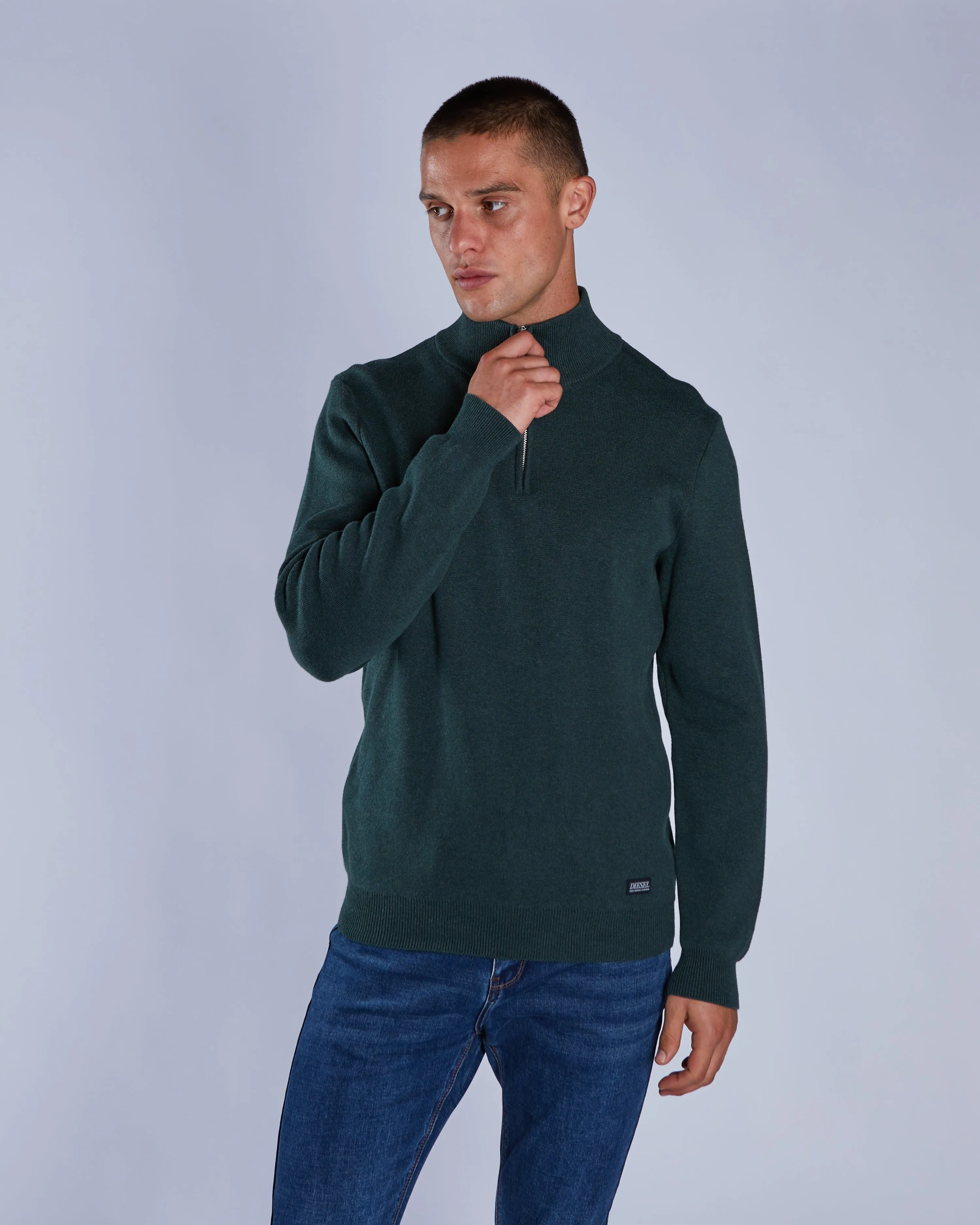 Easy Comfort Cold Casual Outfit Colter Half Zip College Green Marl