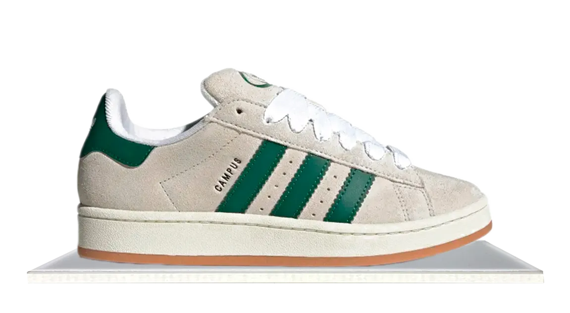 Adidas Campus 00s Crystal White Dark Green Scratch   Resistant