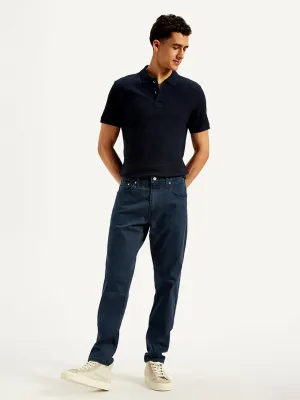Men's 512 Blue Slim Tapered Fit Mid Rise Jeans Timeless Fashion Classic Office Wear