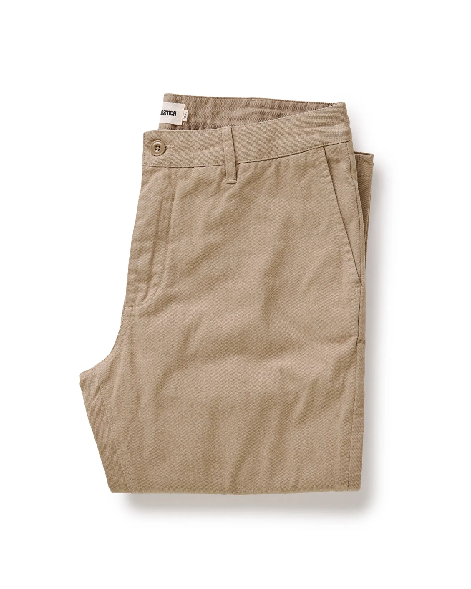 The Slim Foundation Pant in Organic Khaki Quick Movement Wear ExpandableSidePanels