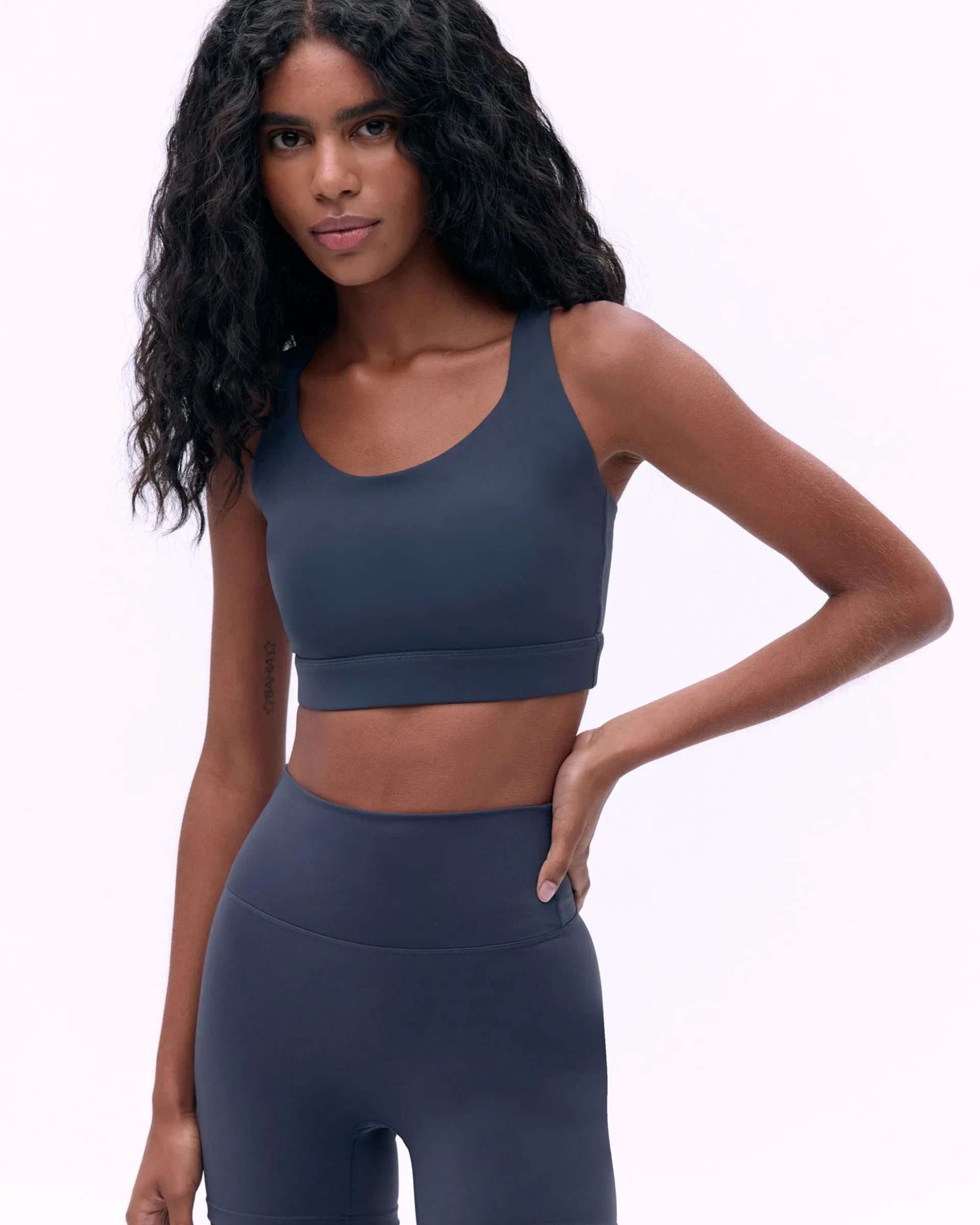 Ultimate Ultra Crop Shorts - Midnight Blue belt