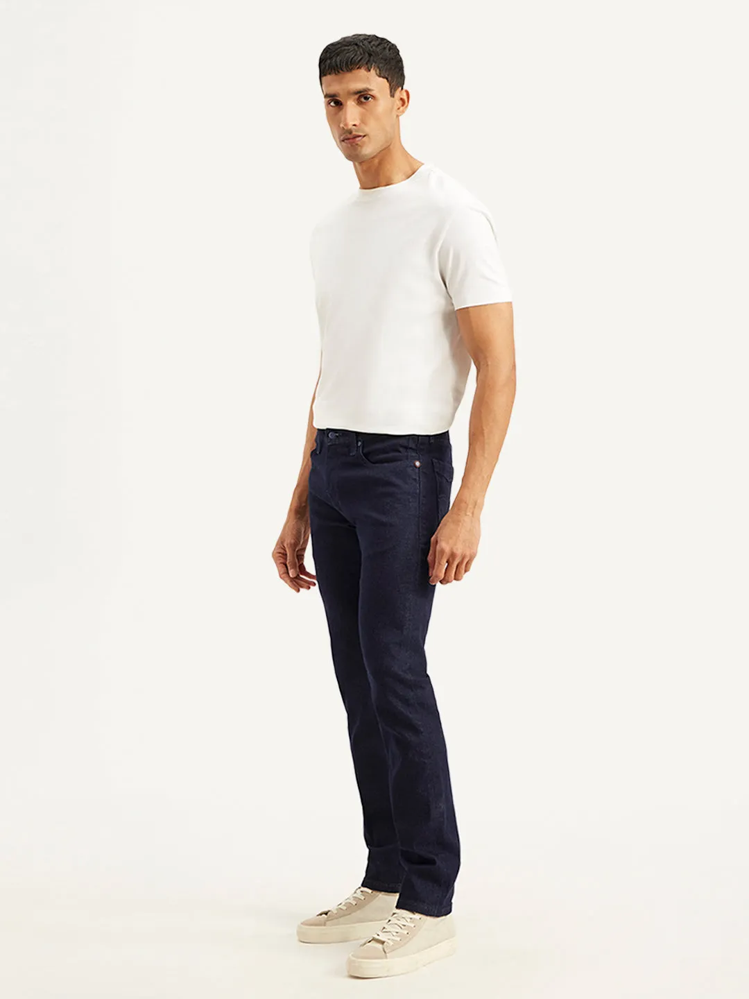 Men's 511 Navy Blue Slim Fit Mid Rise Jeans Sustainable Beach Day