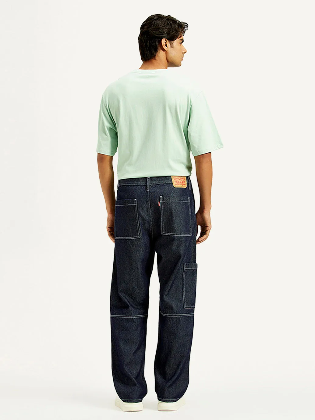 Everyday Comfort Men's 568 Dark Indigo Loose Fit Mid Rise Jeans