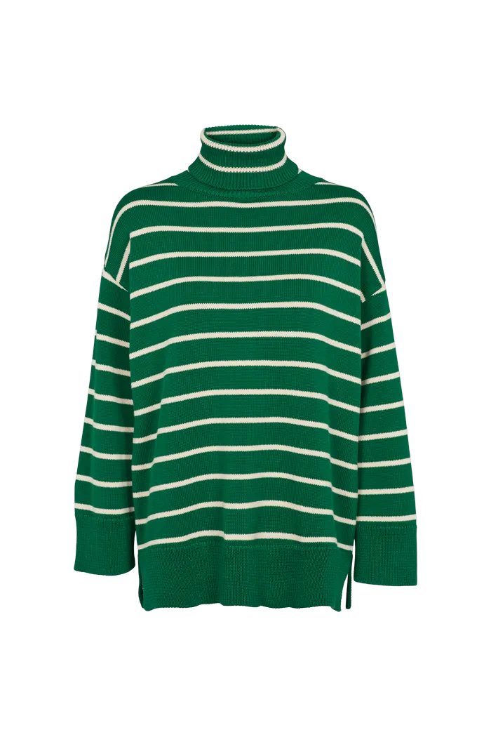 Minimal Comfort Winie T-Sweater - Green jacket / Birch