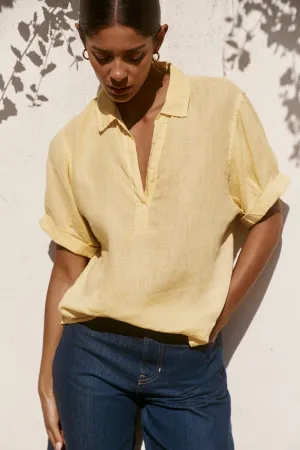 VIVICA LINEN TOP Cozy Fit Workwear Casual