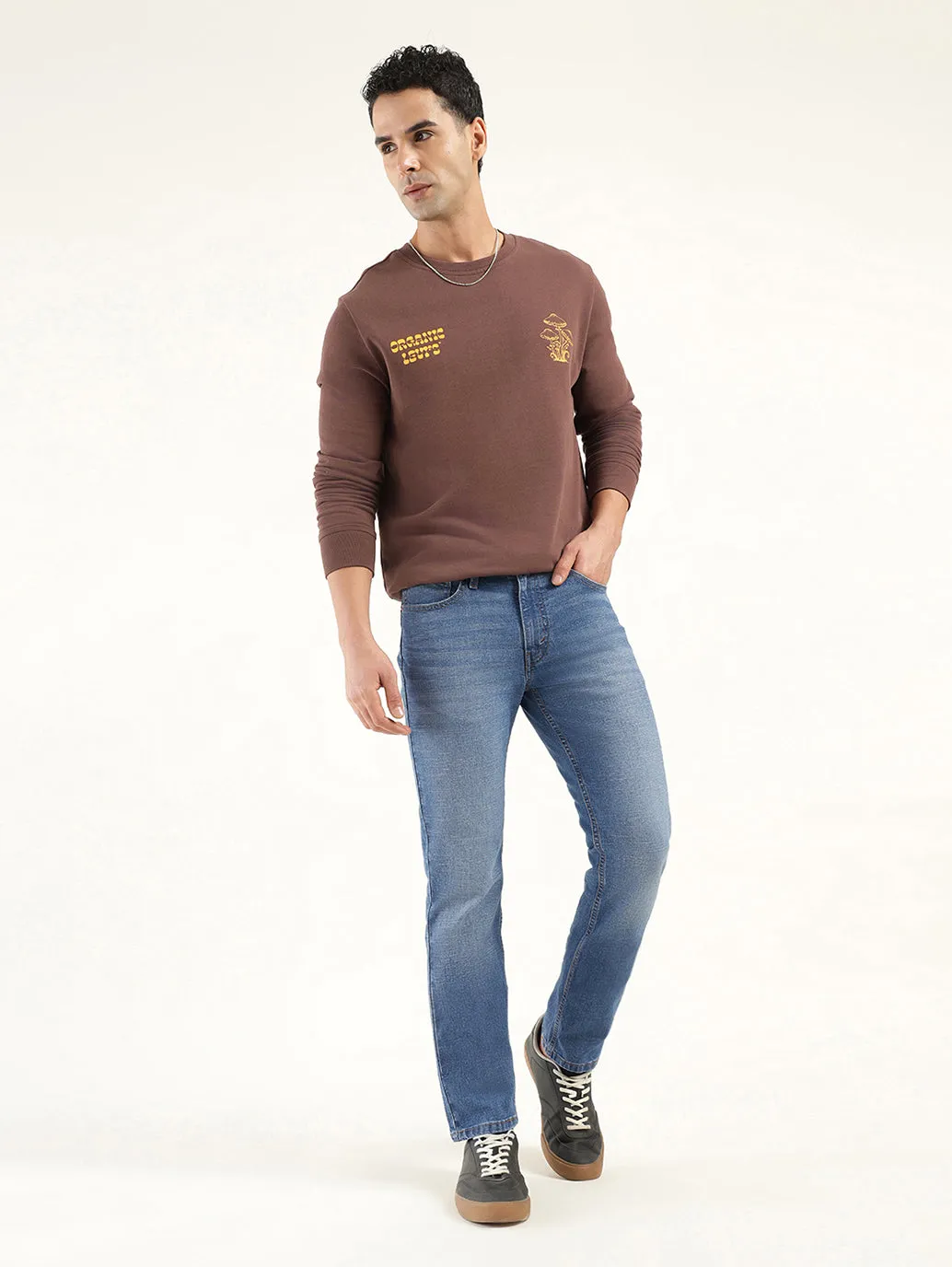 Trendy Choice Men's 511 Indigo Slim Fit Mid Rise Jeans