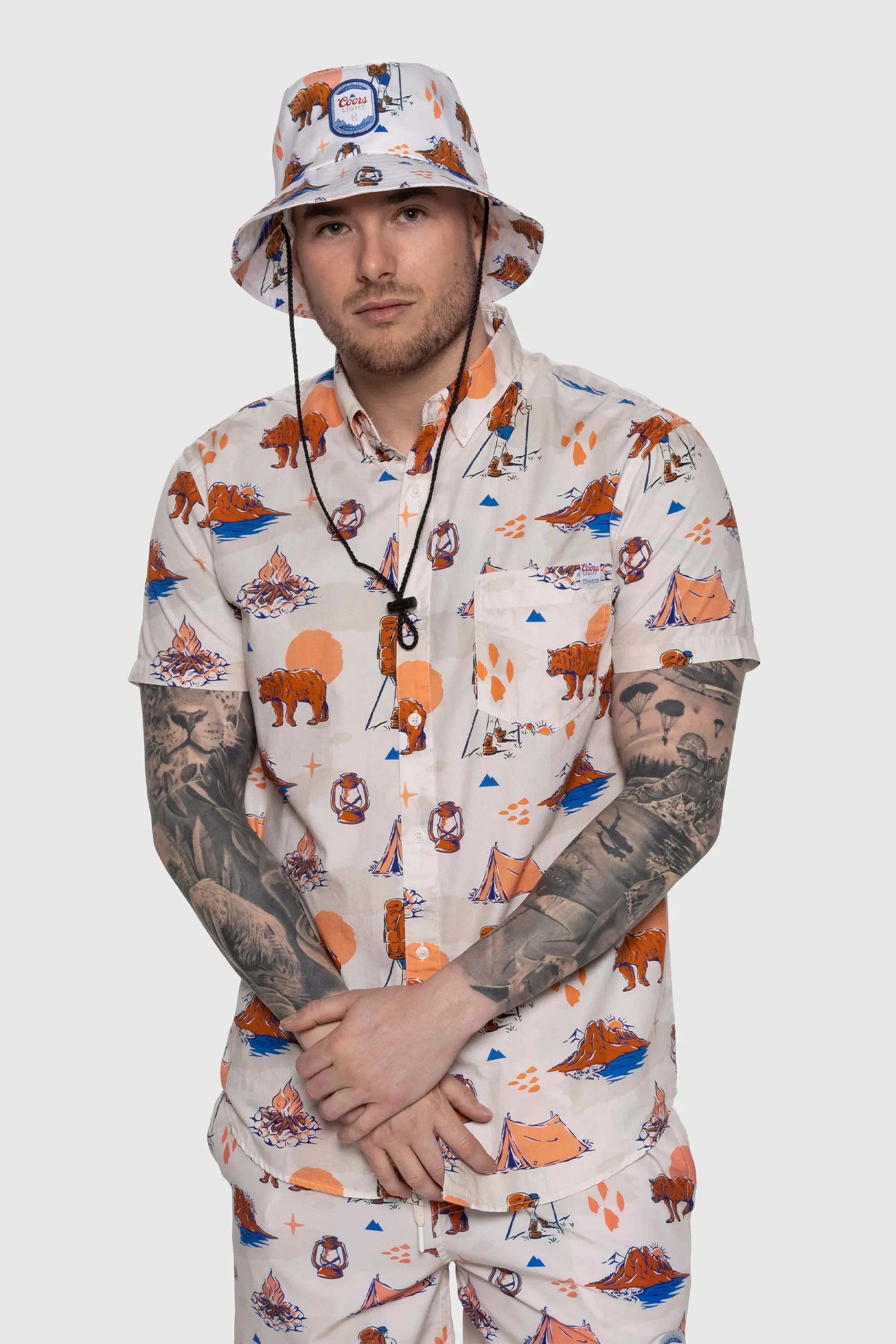 Coors Light Button Up High-End Finish natural fiber