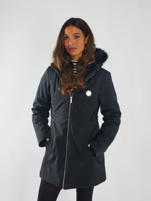 Oona Jacket Jet Black Laser Cut Vents AntiPillingFinish