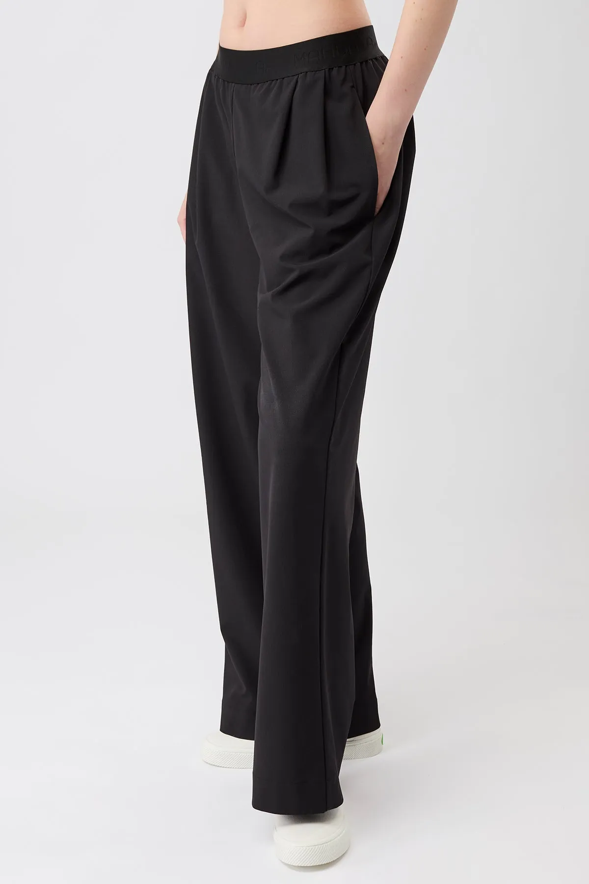 All Day Long Pants - Black Adjustable Belt Loops