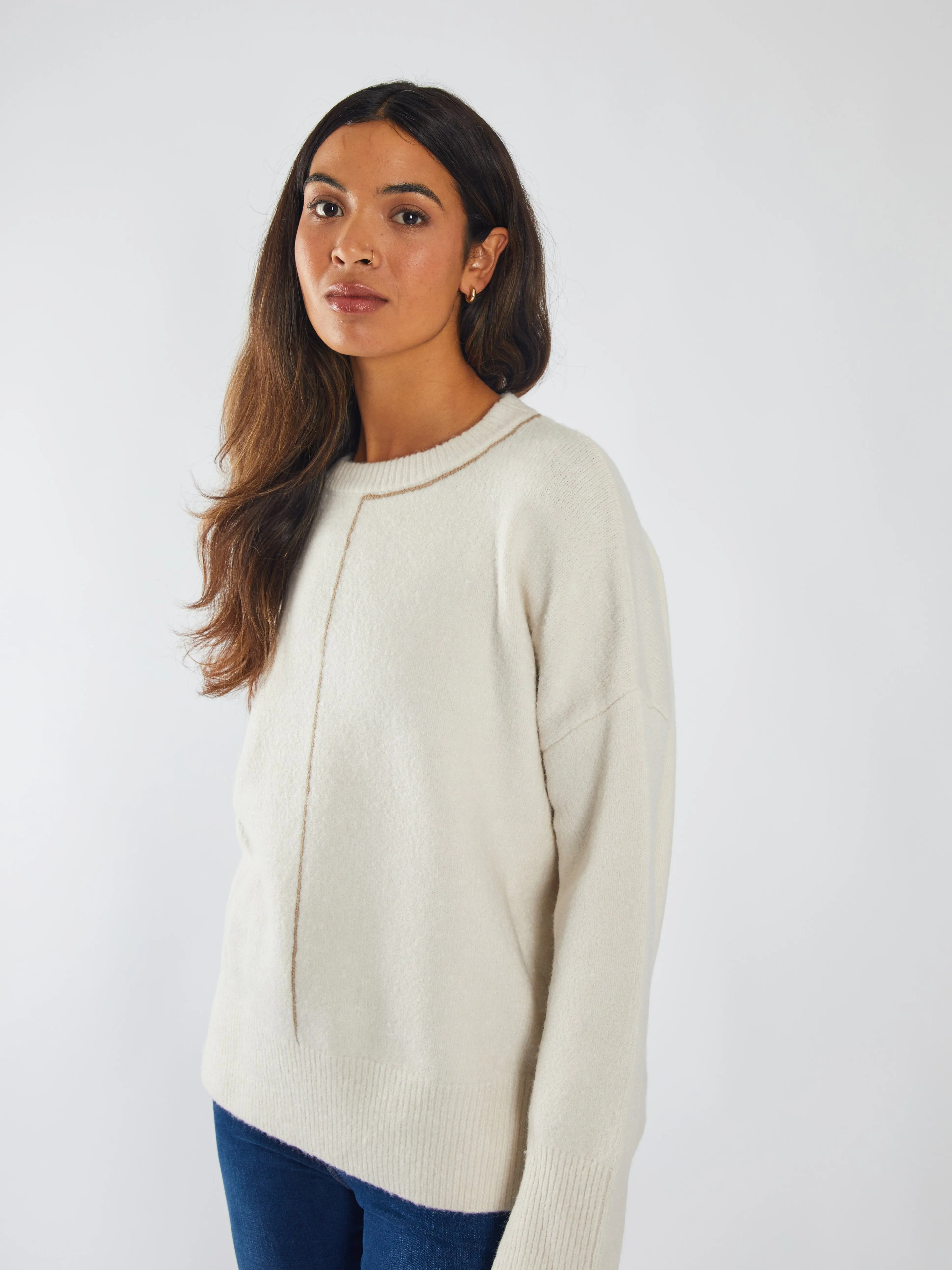 Memphis Knit Stone White SoftTouch Material