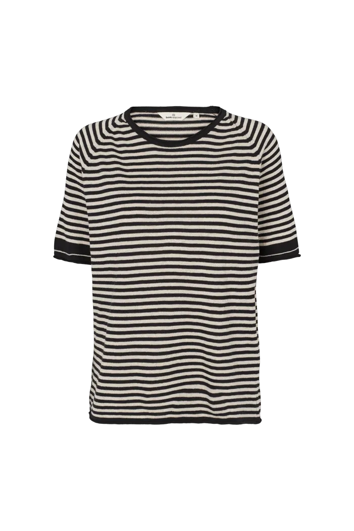 Soya SS Mini Stripe - Whisper White/Black Low Maintenance