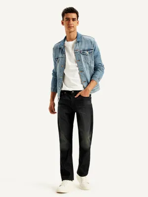 Selvedge Detailing Relaxed Style Men's 511 Black Slim Fit Mid Rise Jeans