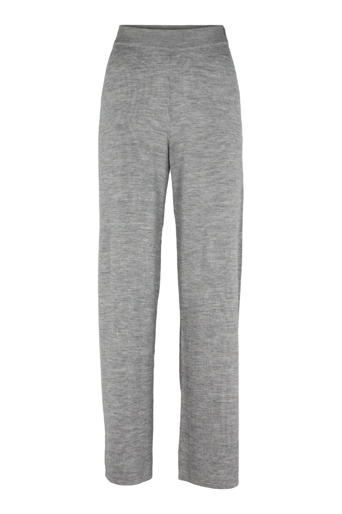 Vera Wide Pants - Light Grey Mel. Casual Wear