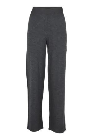 Low Maintenance Vera Wide Pants - Dark Grey Mel.