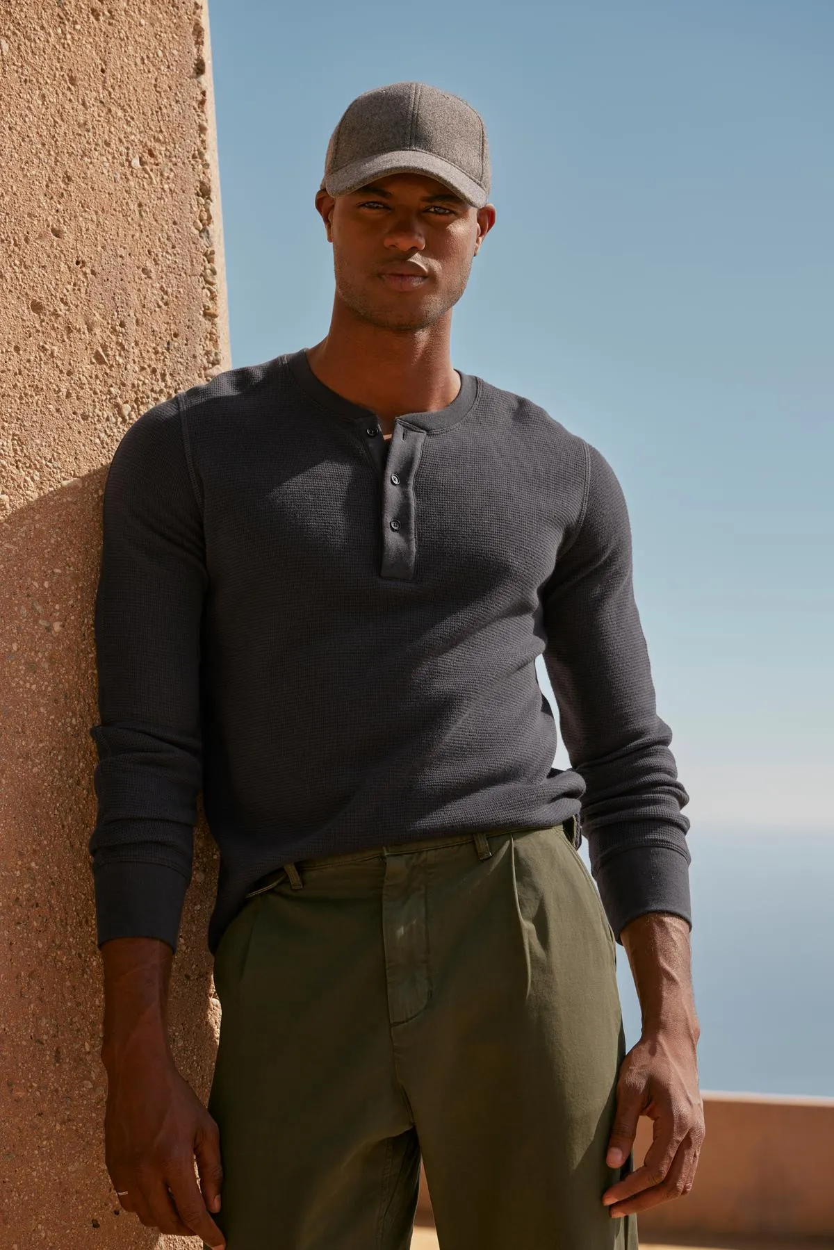 DEX THERMAL HENLEY Hypoallergenic Yarn Breathable Merino Wool