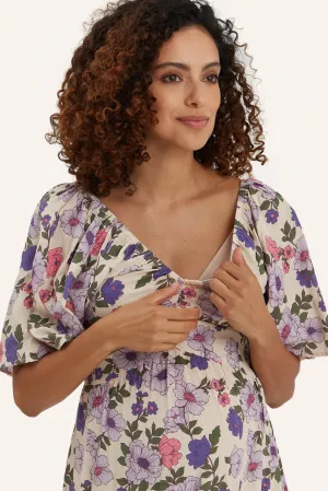 Gracie Dress side slit dress baby carrier compatible