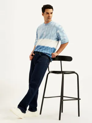 Men's 555 Navy Blue Relaxed Straight Mid Rise Utility  Jeans Wearable Piece