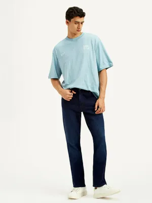 Comfortable Waistband Relaxed Style Men's 541 Dark Blue Athletic Tapered Fit Mid Rise Jeans