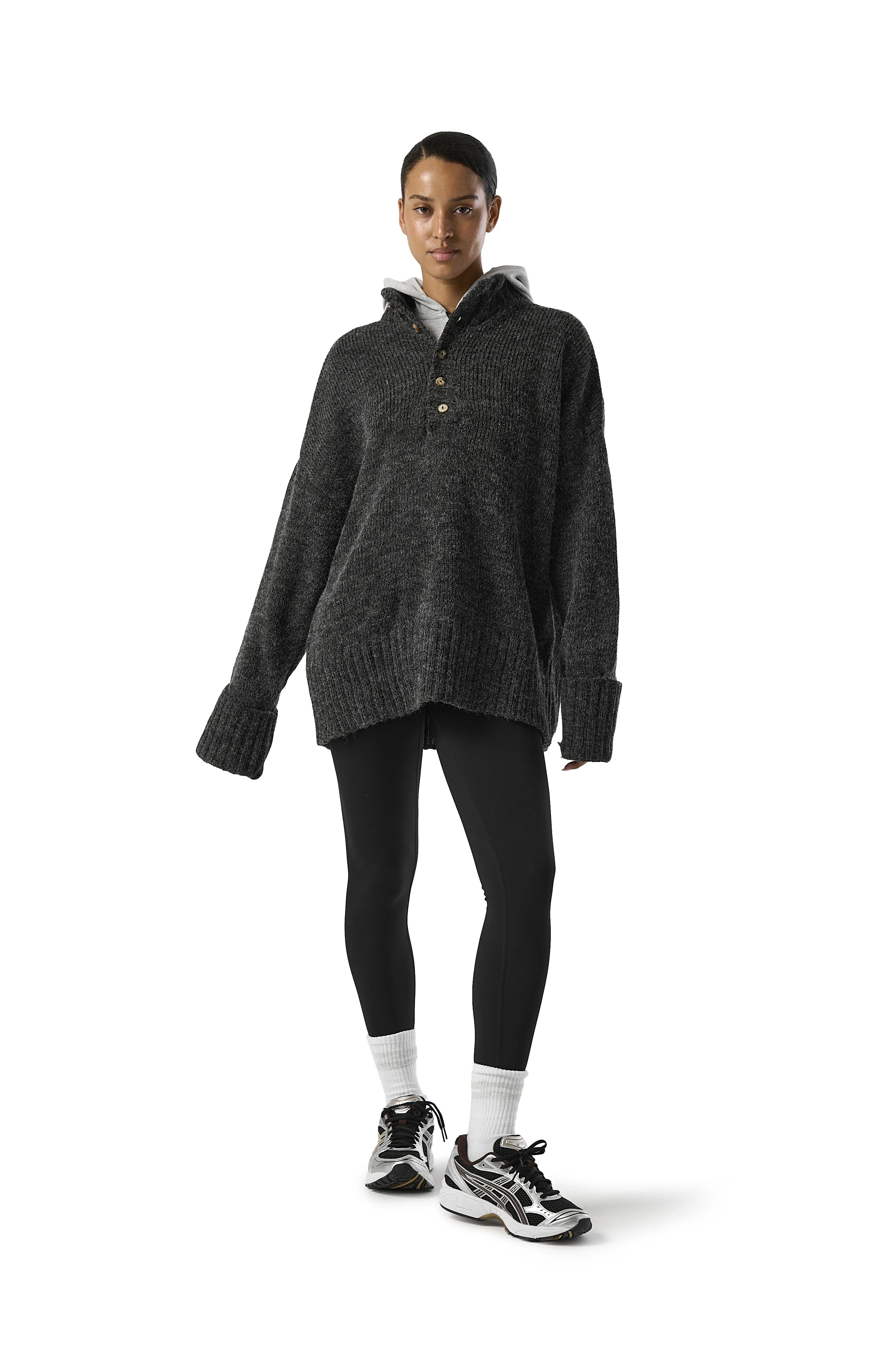 Urban Fashion MoistureWicking Yarn DOUGIE Oversized Knit Sweater