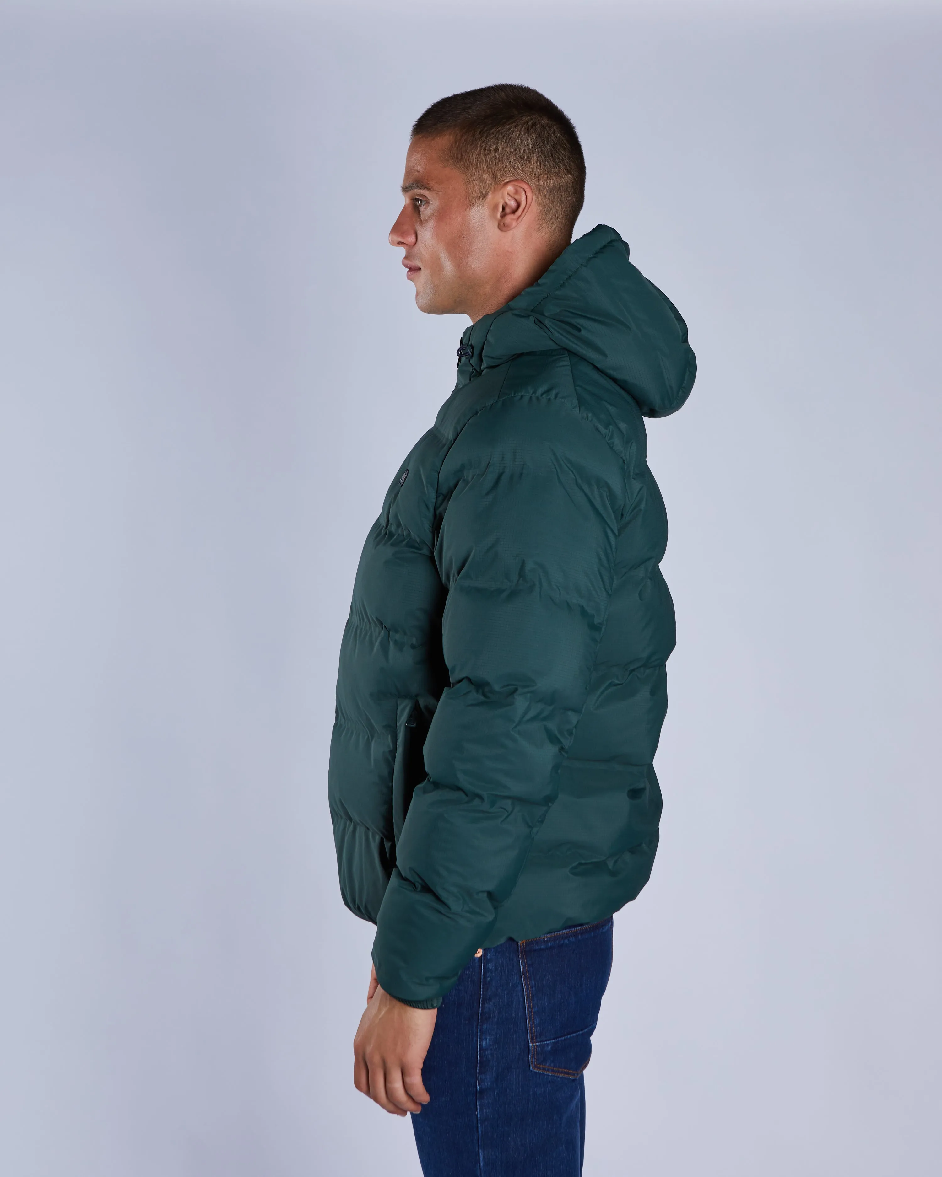 Waterproof Material Utility Inspired Look Faber Jacket College Green
