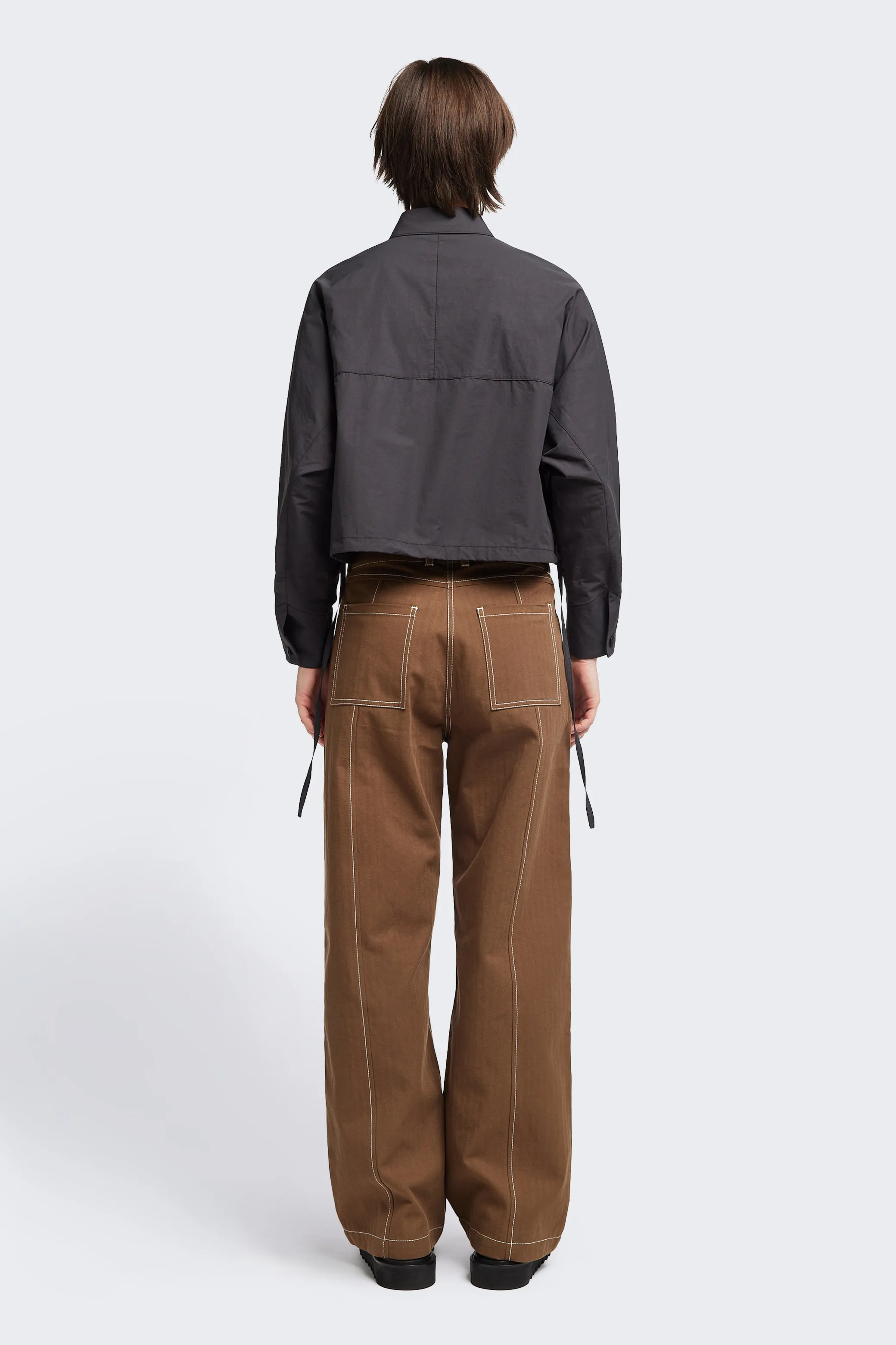 Sporty Appeal Dusk Crop Shirt Black