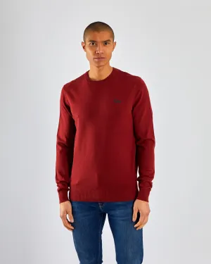 Dylan Round Neck Havana Red Marl Modern Silhouette Versatile Layer