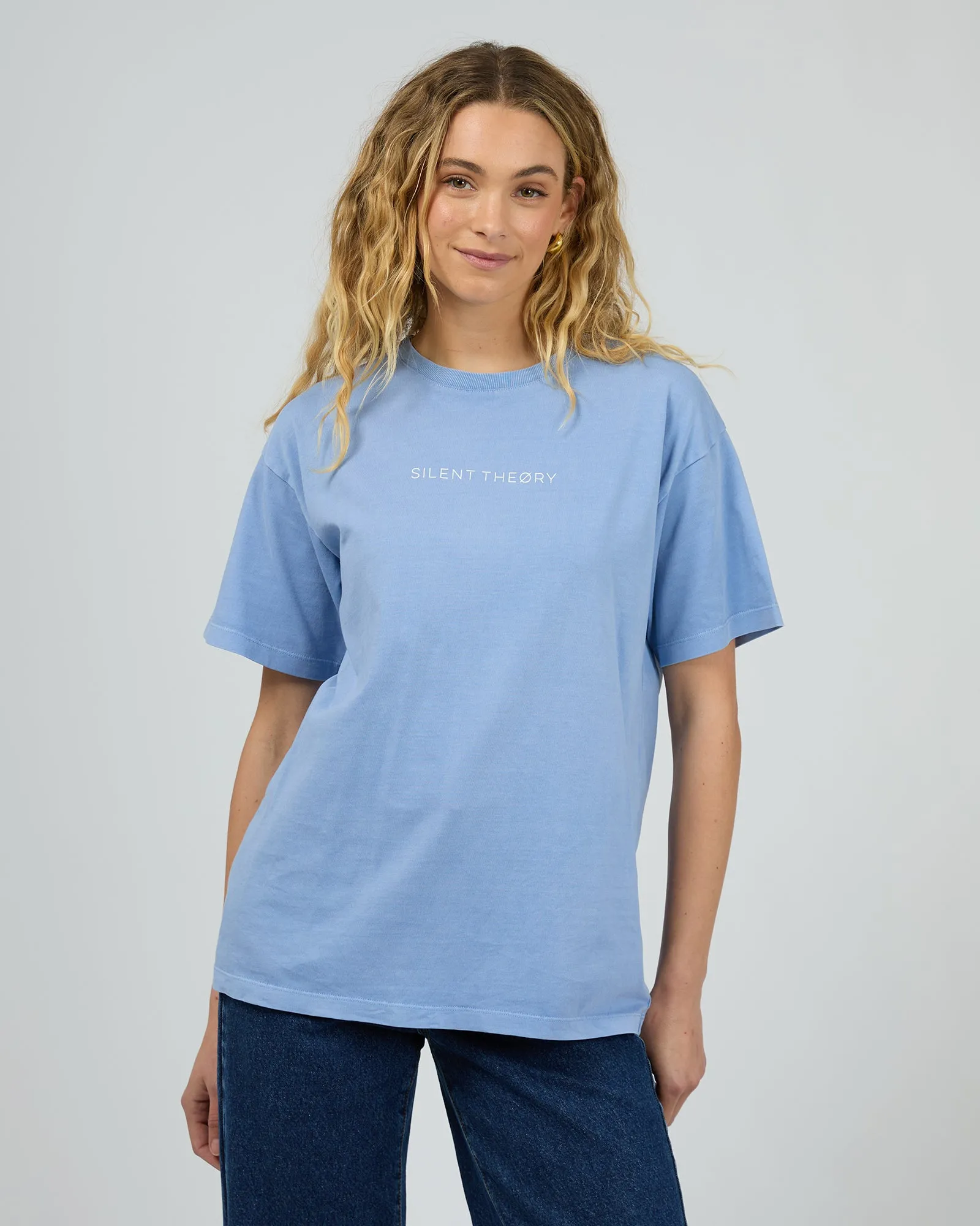PreShrunkCotton Logo Tee Light Blue
