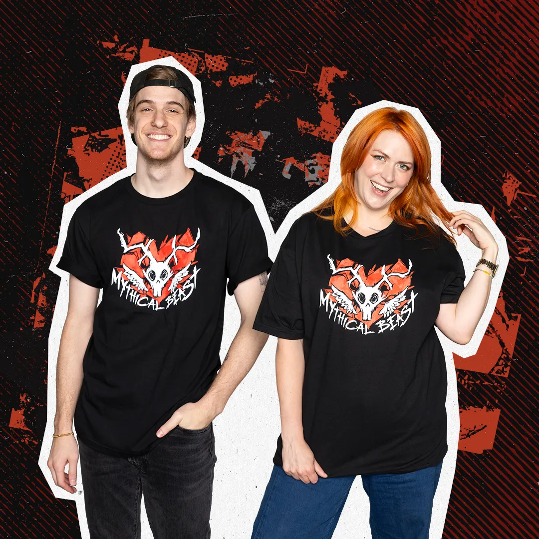 Longline Hemline Mythical Beast Emo Tee