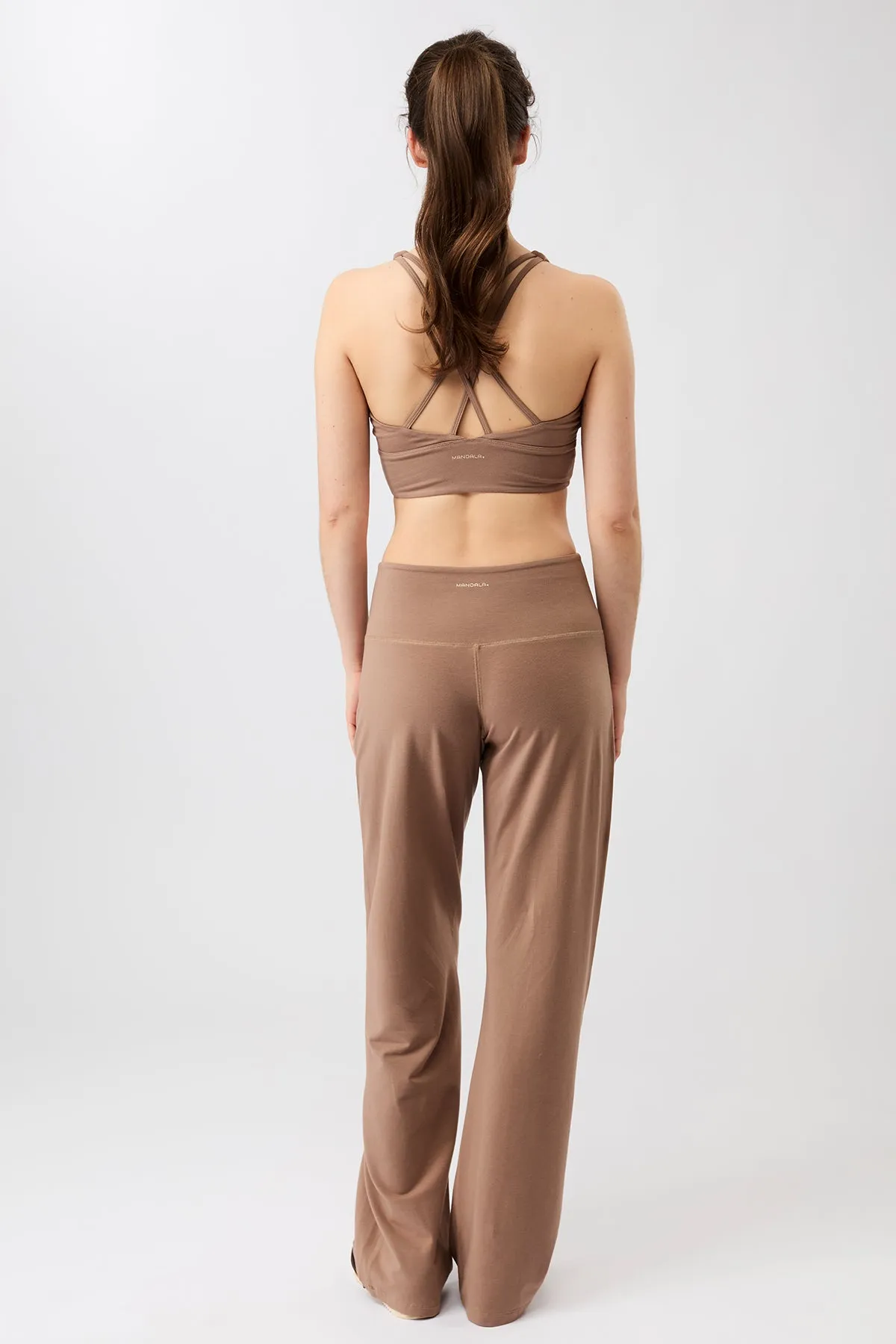 Sporty Layers Weekend Adventure Wide Leg Pants - Espresso