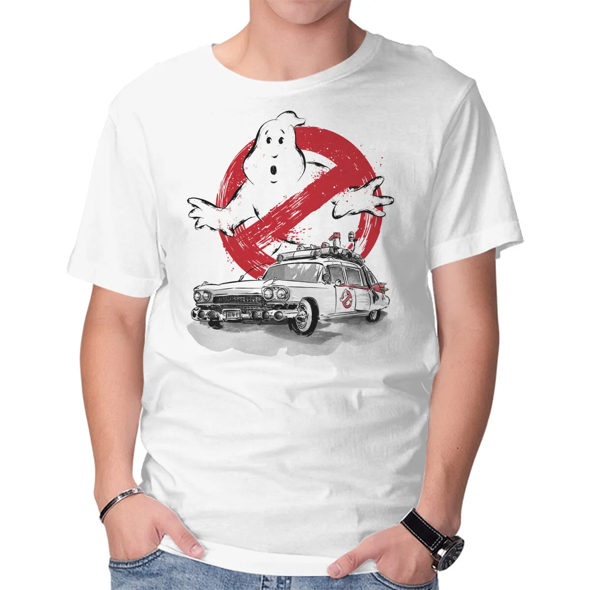 Rayon blend Minimalist Design Ecto-1 Sumi-E