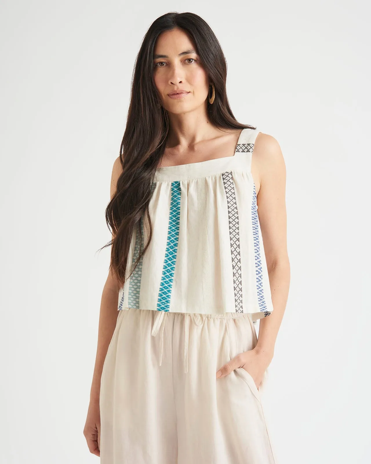 Elian Square Neck Tank Machine washable casual top