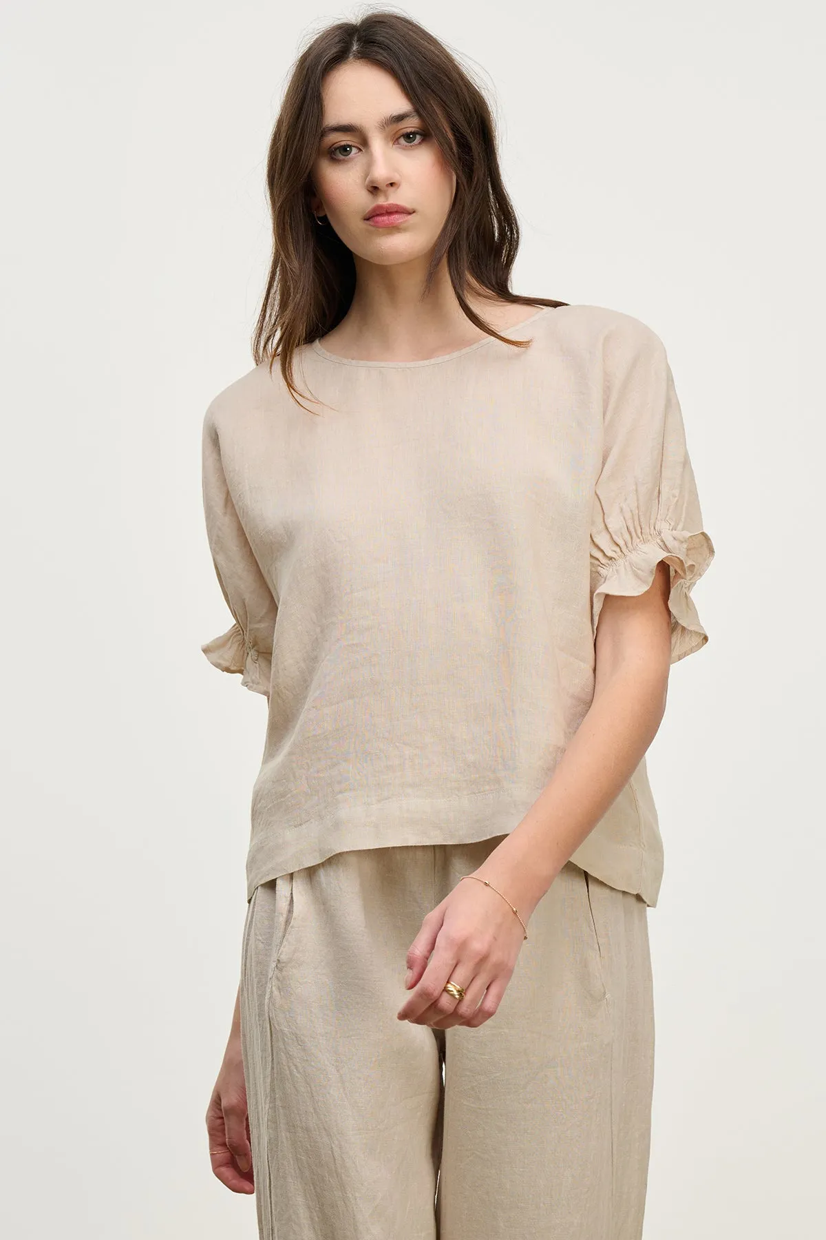 Beach Attire EMILY LINEN TOP