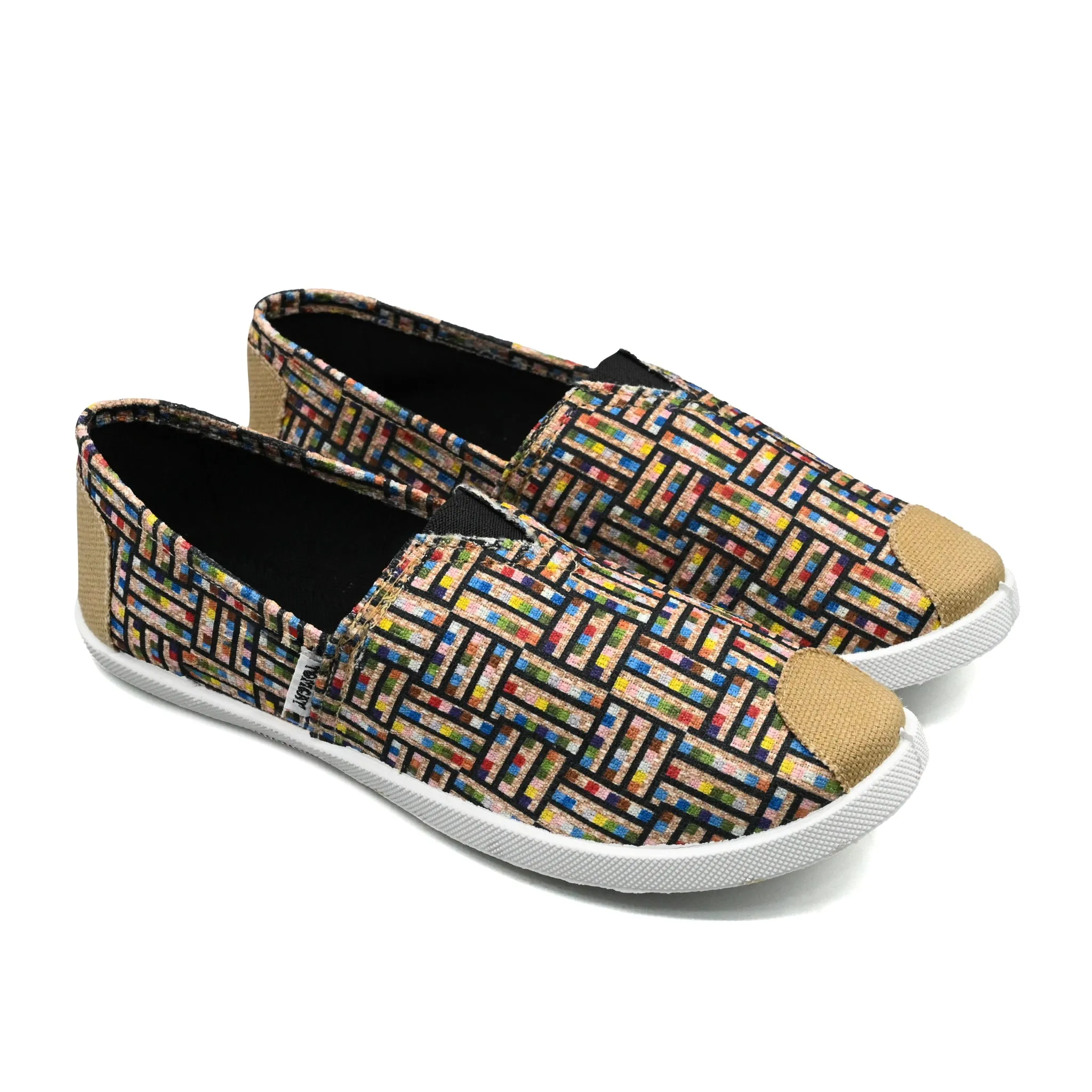 Street Appeal Emmy Chapisha Canvas Shoes - Ankara Blue