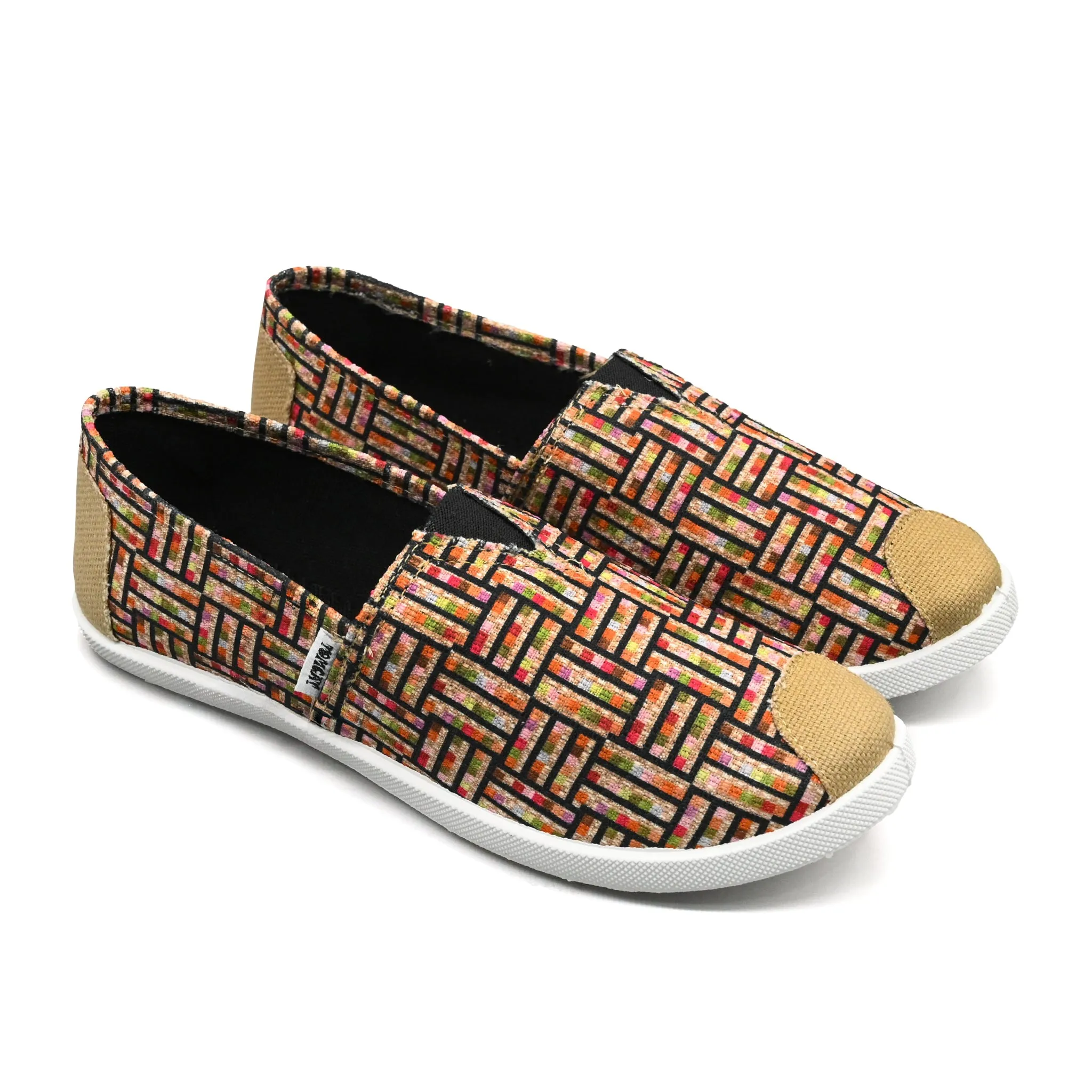 Comfort touch Emmy Chapisha Canvas Shoes - Ankara Red